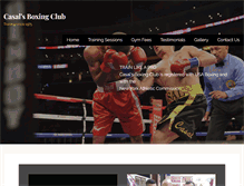 Tablet Screenshot of casalsboxingclub.com